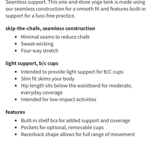 Lululemon 6 Ebb to Street Tank Top Light Sprt B/C Cup Pool Party Blue great cond - Picture 10 of 10